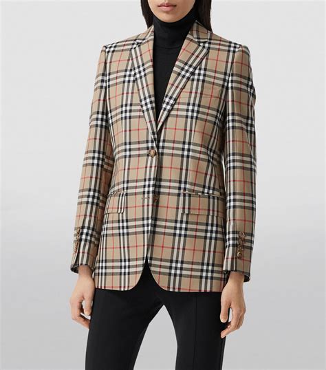 vintage jacobson's burberry plaid blazer|Vintage Burberry Jackets .